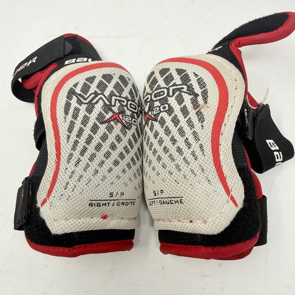Bauer Vapor X:20 Junior Small Hockey Elbow Pads Black White Red 1033475